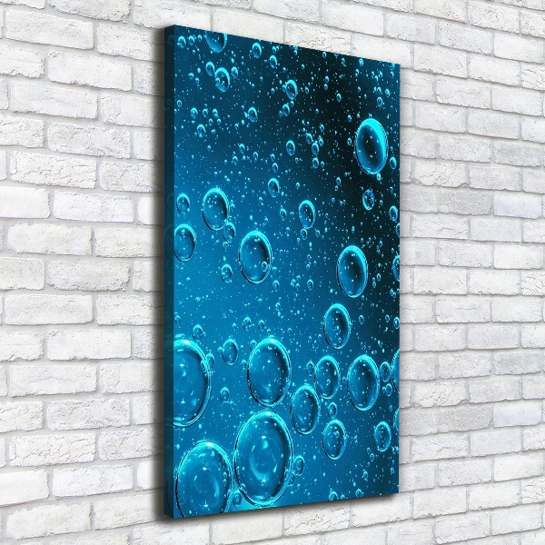 Wall art canvas large Bubbles under water