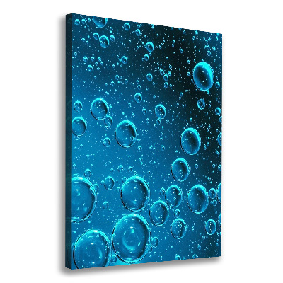 Wall art canvas large Bubbles under water