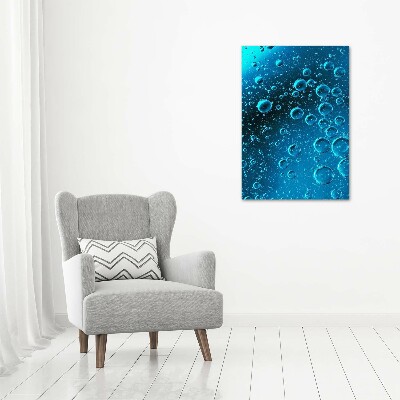 Wall art canvas large Bubbles under water