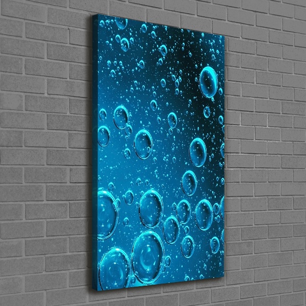 Wall art canvas large Bubbles under water