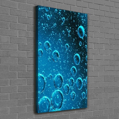 Wall art canvas large Bubbles under water