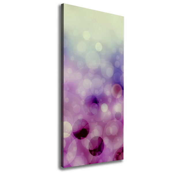 Canvas wall art Purple wheels