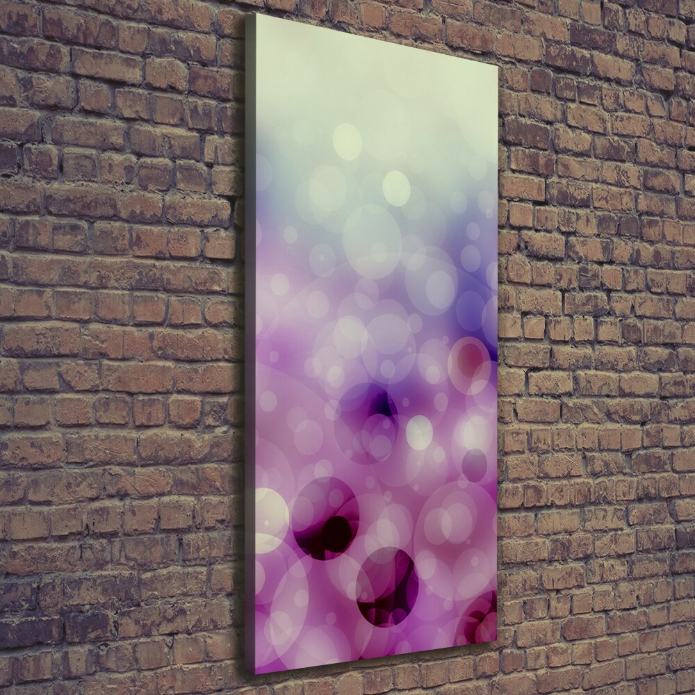 Canvas wall art Purple wheels