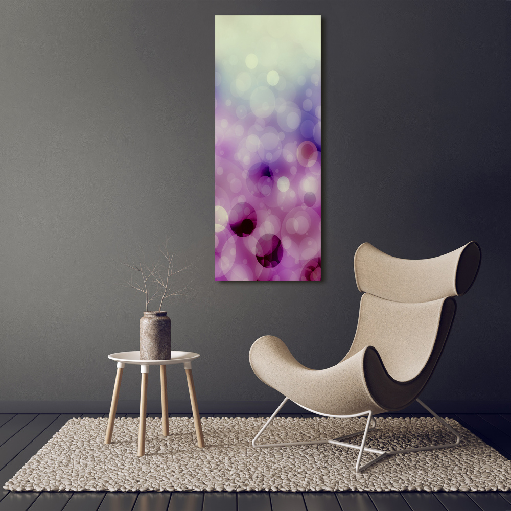 Canvas wall art Purple wheels