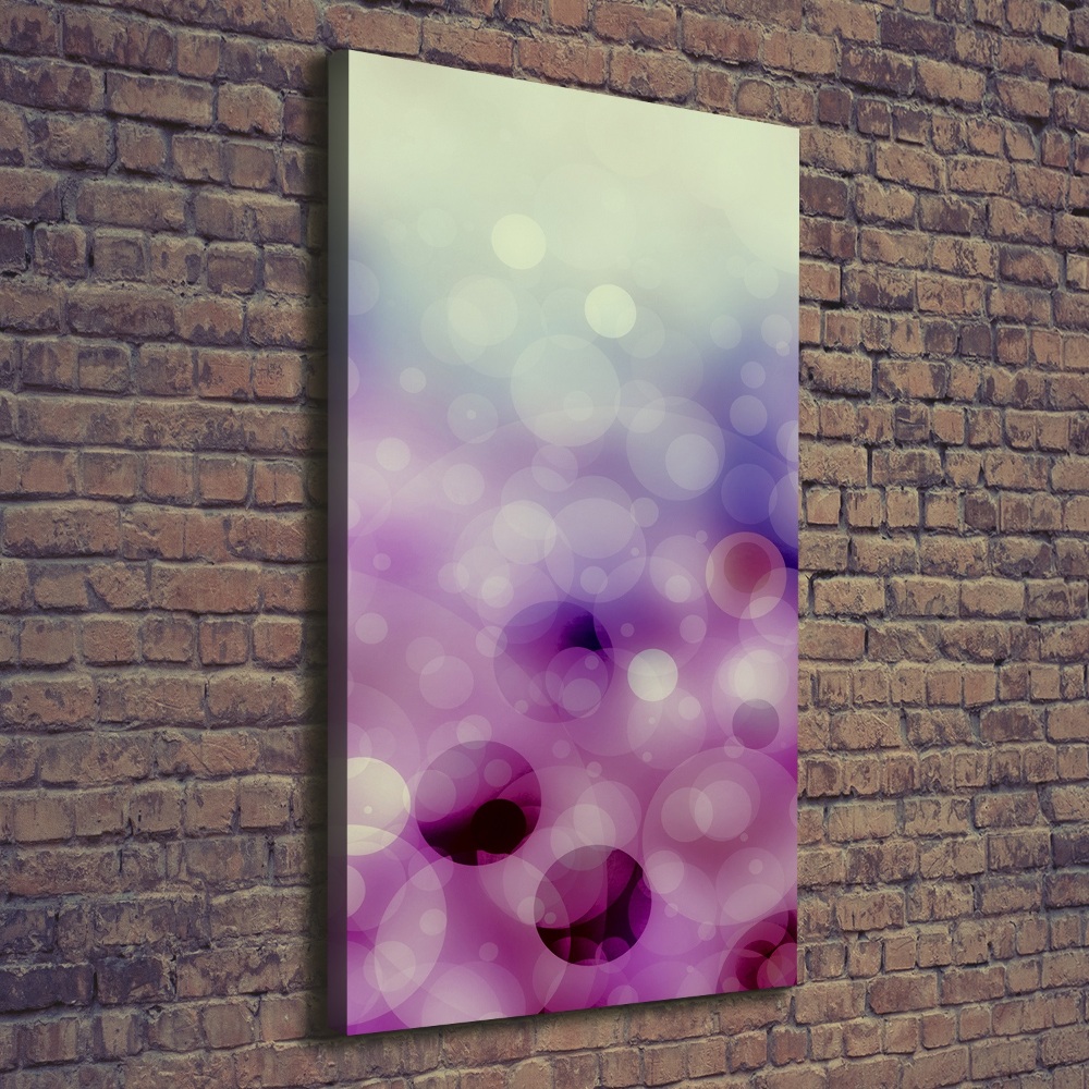 Canvas wall art Purple wheels