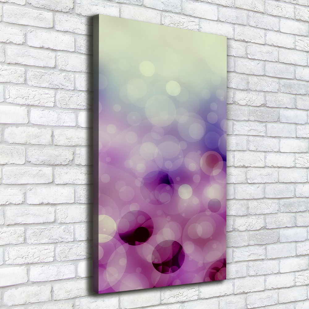 Canvas wall art Purple wheels