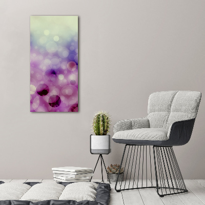 Canvas wall art Purple wheels