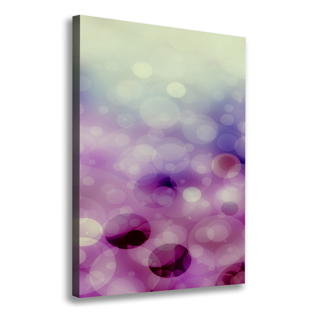 Canvas wall art Purple wheels