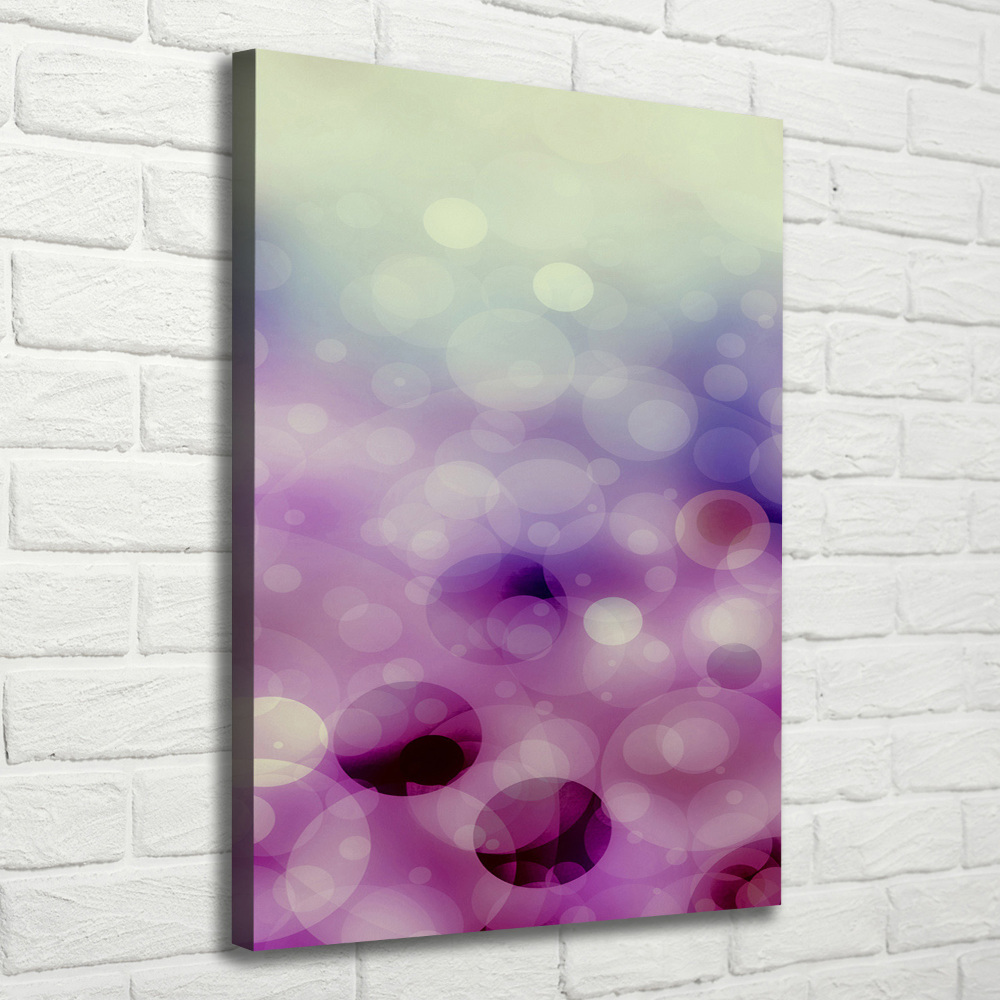 Canvas wall art Purple wheels