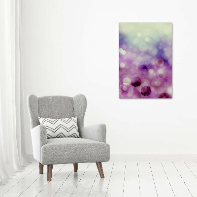 Canvas wall art Purple wheels