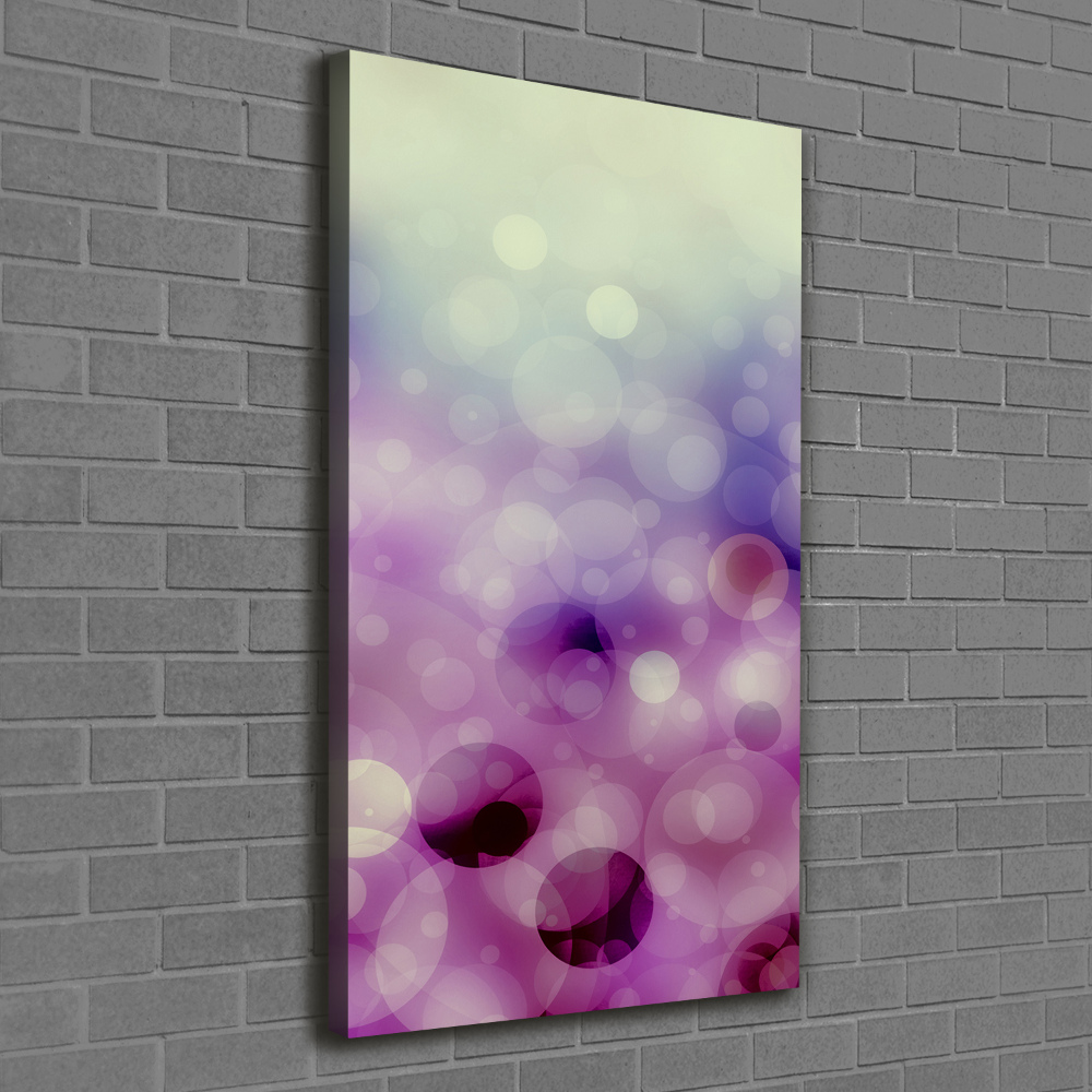 Canvas wall art Purple wheels