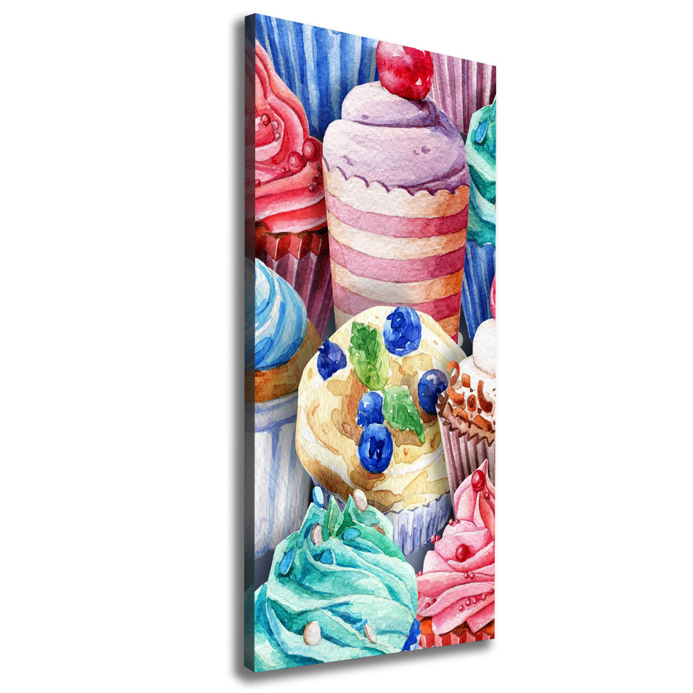 Picture canvas print Colorful muffins