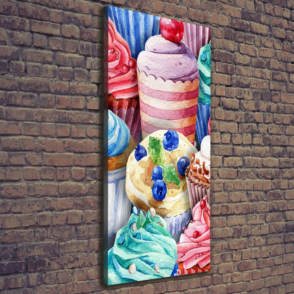 Picture canvas print Colorful muffins