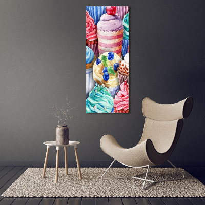 Picture canvas print Colorful muffins