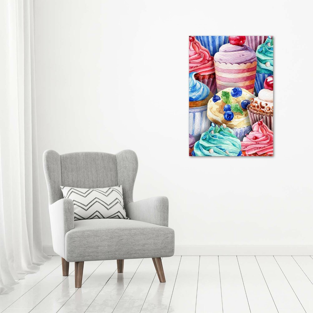 Picture canvas print Colorful muffins