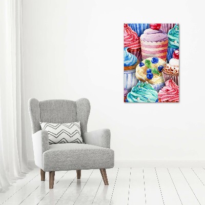 Picture canvas print Colorful muffins