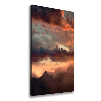 Canvas print Sunset of the mountain