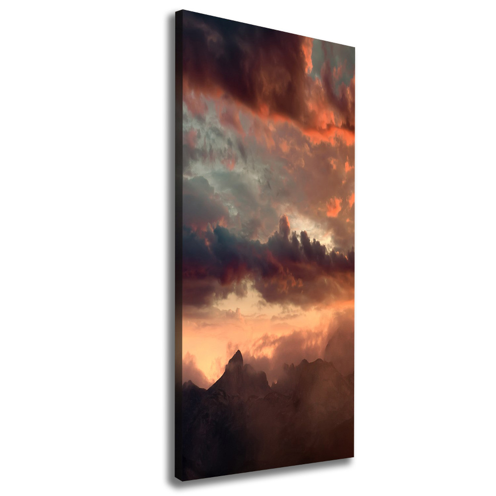 Canvas print Sunset of the mountain