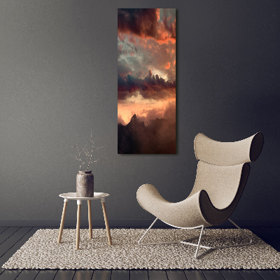 Canvas print Sunset of the mountain