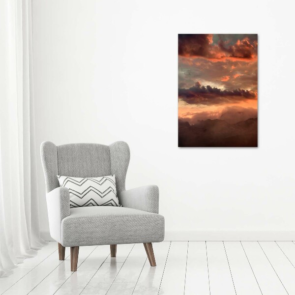 Canvas print Sunset of the mountain