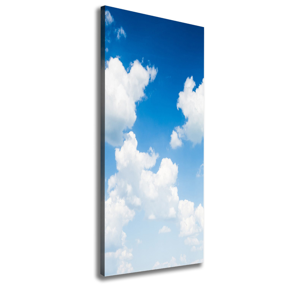 Wall art canvas large Clouds in the sky