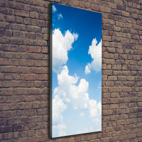 Wall art canvas large Clouds in the sky