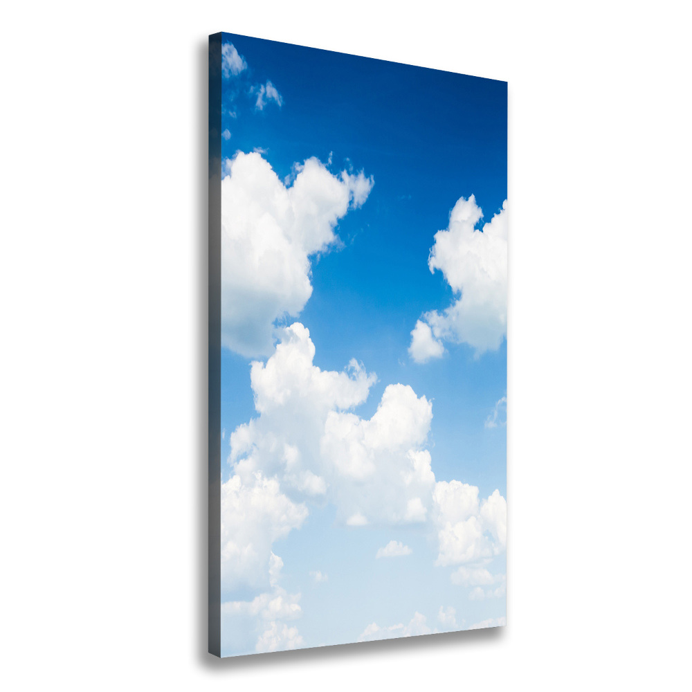 Wall art canvas large Clouds in the sky