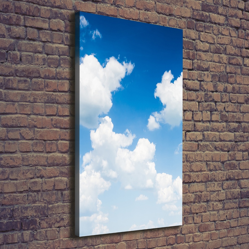 Wall art canvas large Clouds in the sky