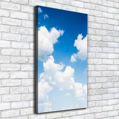 Wall art canvas large Clouds in the sky