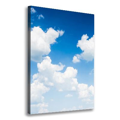 Wall art canvas large Clouds in the sky