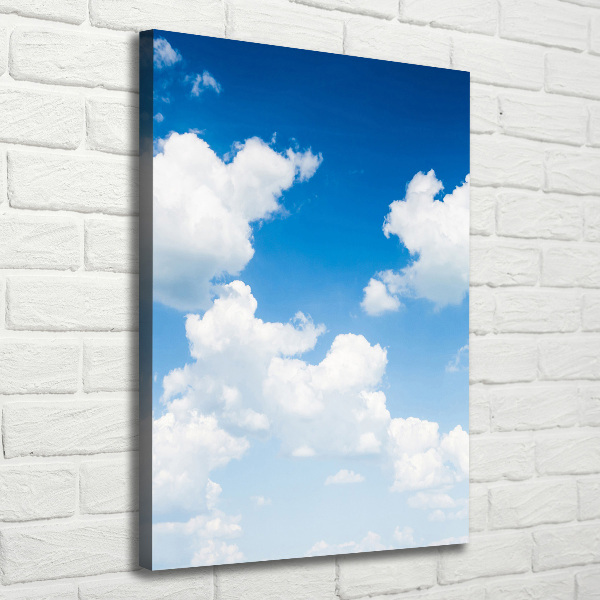 Wall art canvas large Clouds in the sky