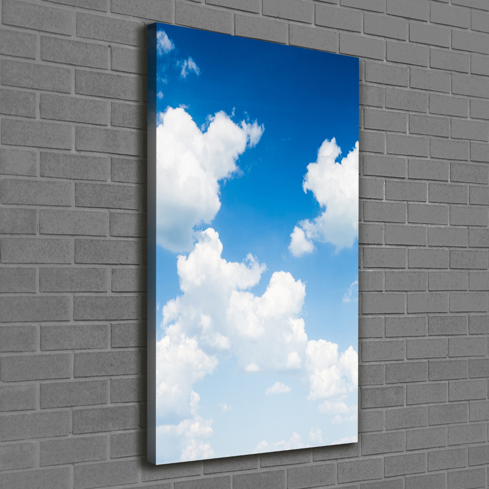 Wall art canvas large Clouds in the sky