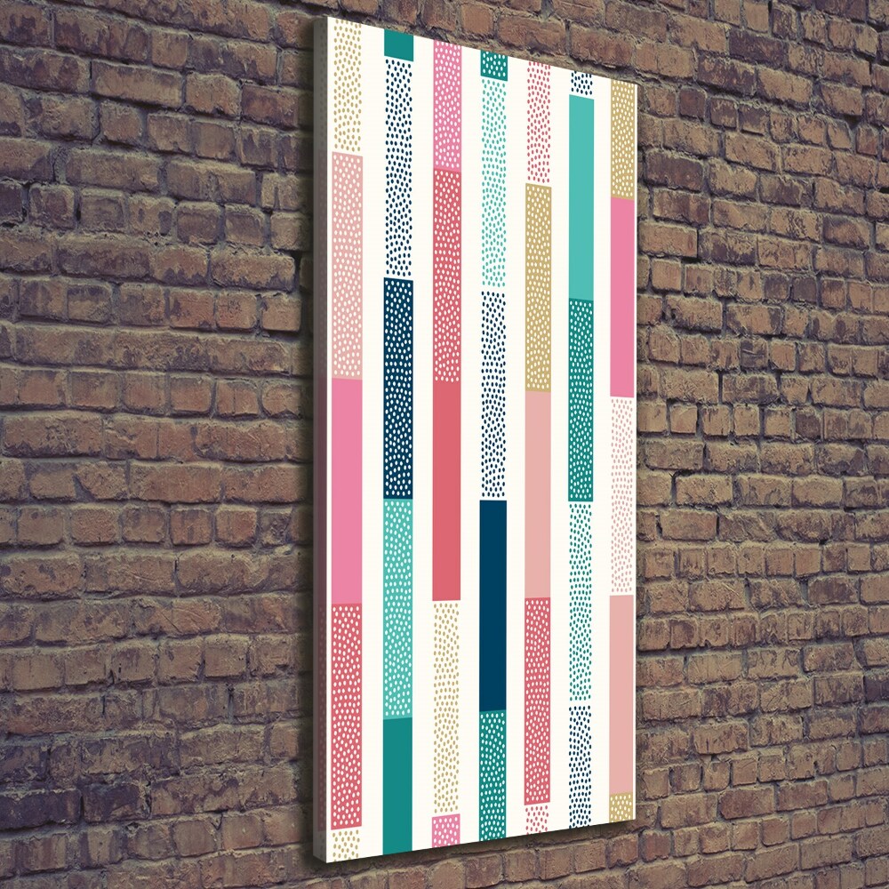 Large canvas wall art Colorful stripes