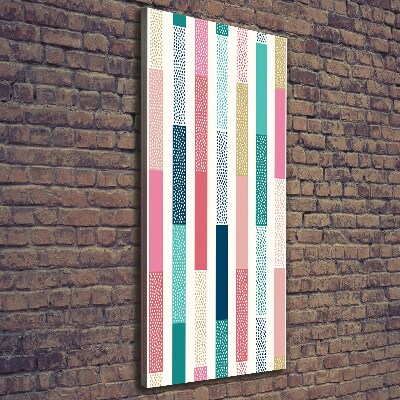 Large canvas wall art Colorful stripes