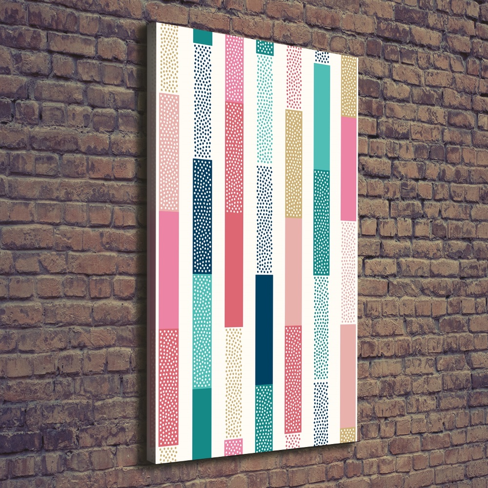 Large canvas wall art Colorful stripes