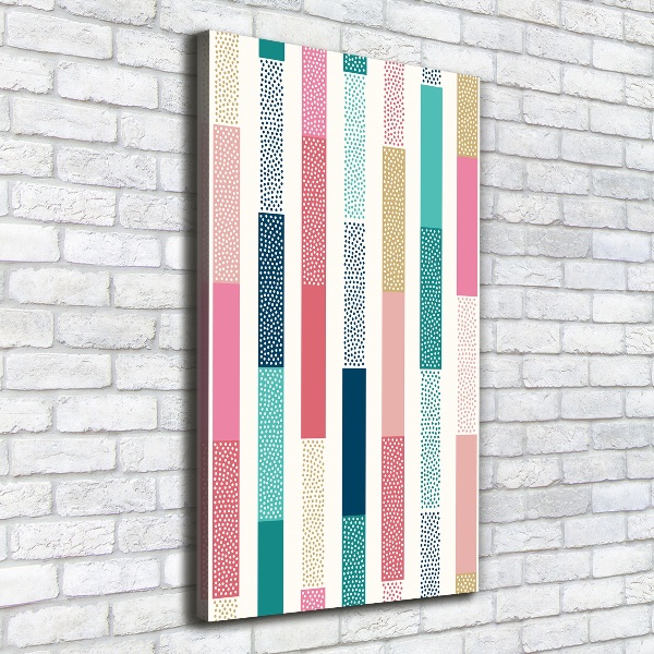 Large canvas wall art Colorful stripes