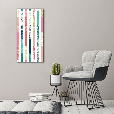 Large canvas wall art Colorful stripes