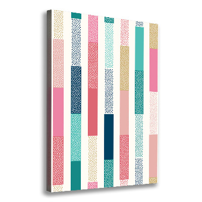 Large canvas wall art Colorful stripes