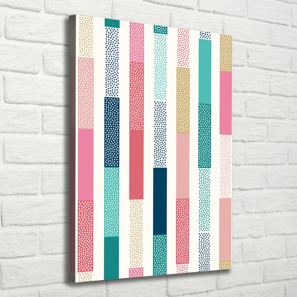 Large canvas wall art Colorful stripes