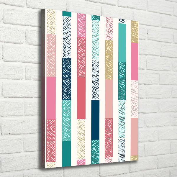 Large canvas wall art Colorful stripes