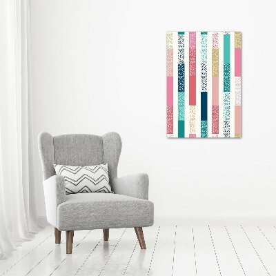 Large canvas wall art Colorful stripes