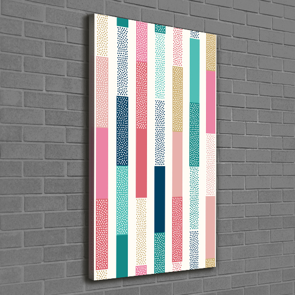 Large canvas wall art Colorful stripes