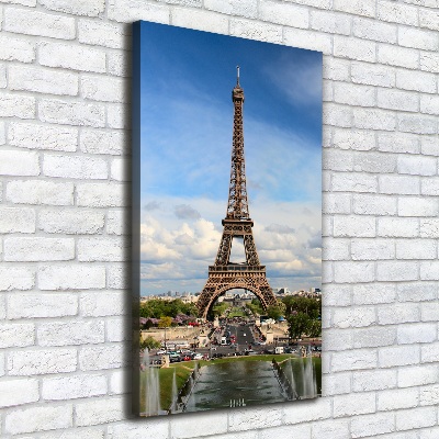 Picture canvas print Eiffel Paris tower