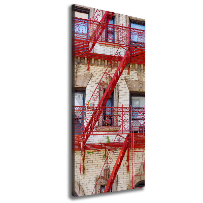 Wall canvas art Italian tenement house