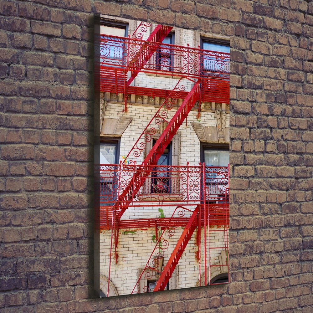 Wall canvas art Italian tenement house