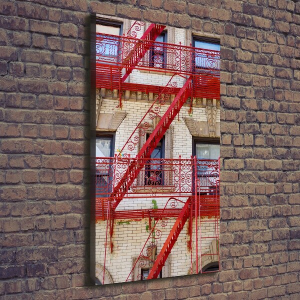 Wall canvas art Italian tenement house