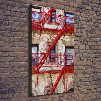 Wall canvas art Italian tenement house