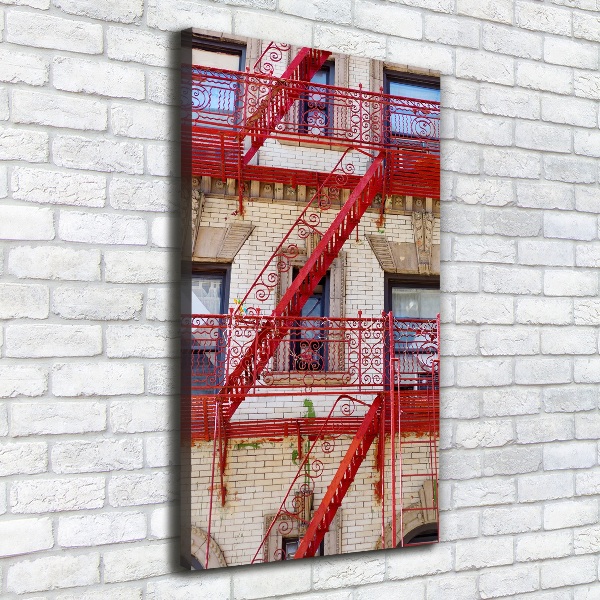 Wall canvas art Italian tenement house