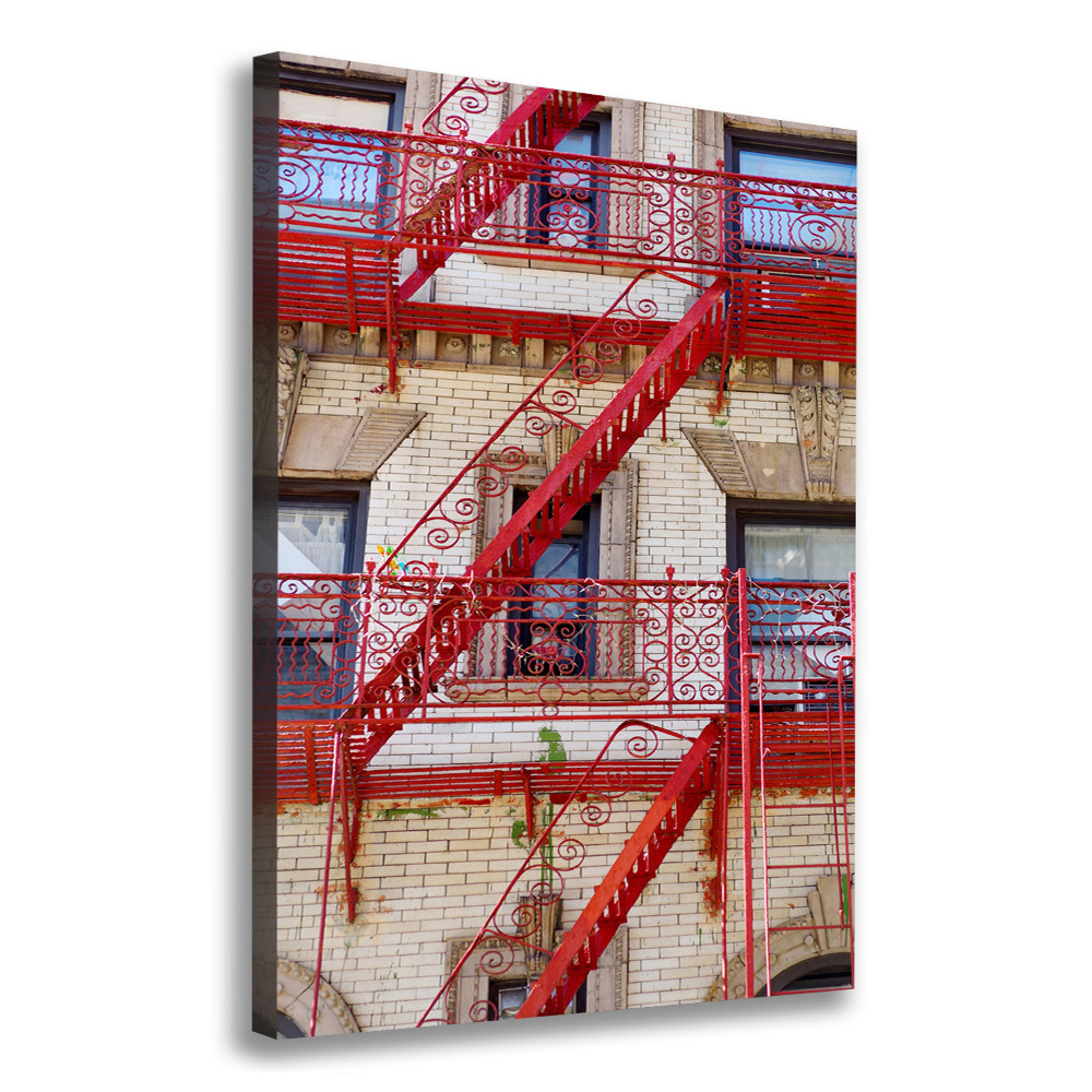 Wall canvas art Italian tenement house