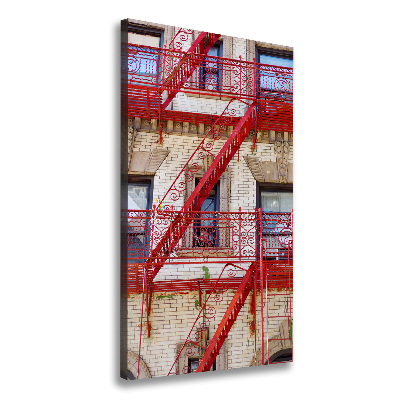 Wall canvas art Italian tenement house